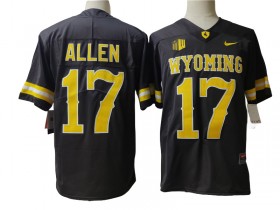 NCAA Wyoming Cowboys #17 Josh Allen Coffee College Football Jersey-Custom