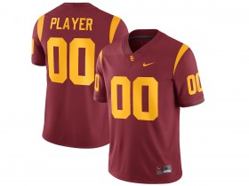 Custom NCAA USC Trojans Red College Football Jersey