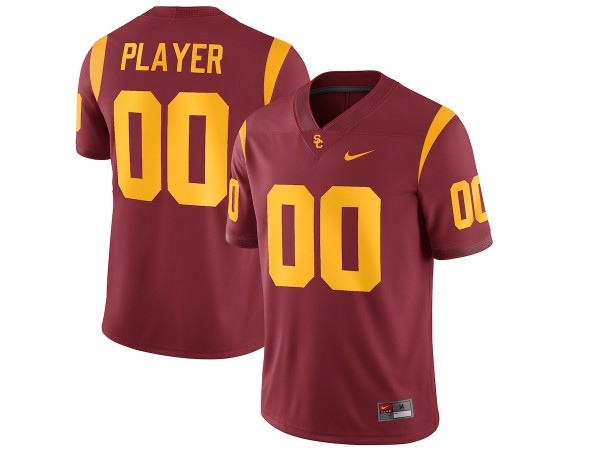 Custom NCAA USC Trojans Red College Football Jersey