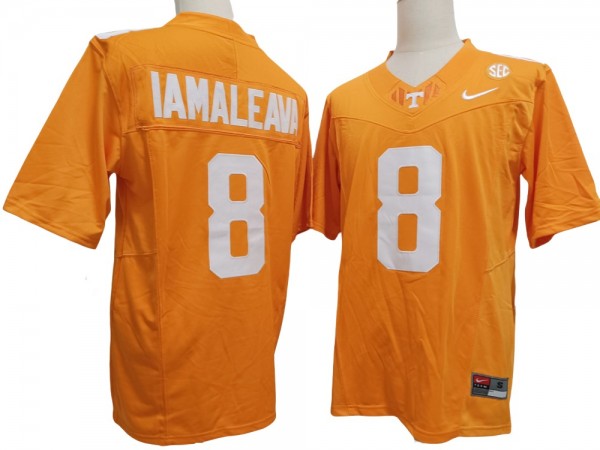 Tennessee Volunteers #8 Nico Iamaleava Orang Vapor F.U.S.E. Limited Football Jersey