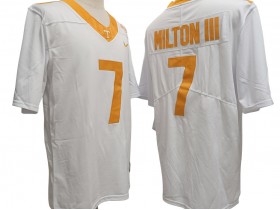 NCAA Tennessee Volunteers #7 Joe Milton III White College Football Jersey