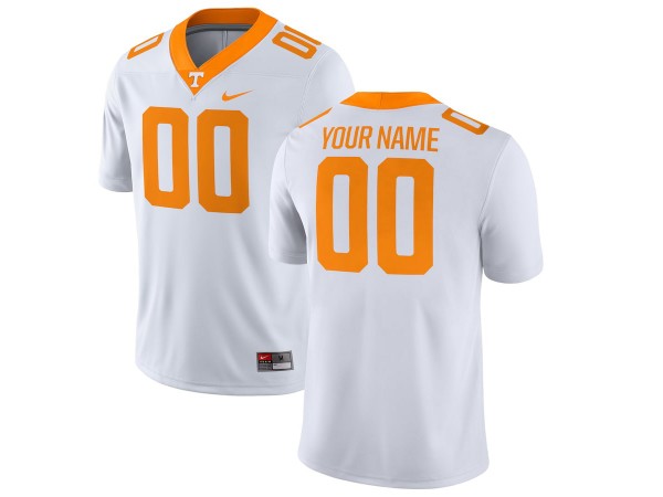 Custom NCAA Tennessee Volunteers White College Football Jersey