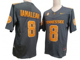 Tennessee Volunteers #8 Nico Iamaleava Gray Vapor F.U.S.E. Limited Football Jersey