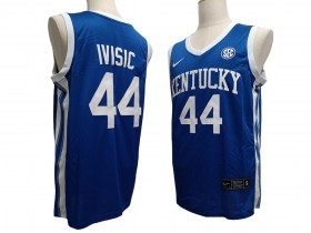 NCAA Kentucky Wildcats #44 Zvonimir Ivisic Blue Basketball Jersey