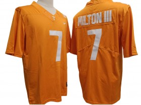 NCAA Tennessee Volunteers #7 Joe Milton III Orange College Football Jersey