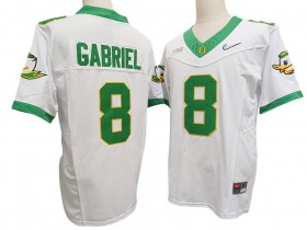 Oregon Ducks #8 Dillon Gabriel White Vapor F.U.S.E. Limited Jersey