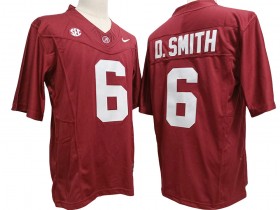 NCAA Alabama Crimson Tide #6 DeVonta Smith Red Vapor F.U.S.E. Limited Jersey