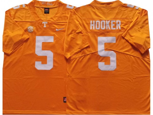 NCAA Tennessee Volunteers #5 Hendon Hooker Orange College Football Jersey