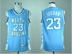 NCAA North Carolina #23 Michael Jordan Light Blue College Jersey