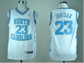 NCAA North Carolina #23 Michael Jordan White College Jersey