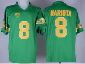 NCAA Oregon Ducks #8 Marcus Mariota Green Limited College Custom Jersey