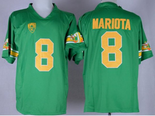 NCAA Oregon Ducks #8 Marcus Mariota Green Limited College Custom Jersey