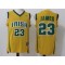 Irish High School #23 LeBron James Yellow Basketball Custom  Jersey