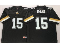 Drew Brees Jersey Purdue Boilermakers #15 College Football Black