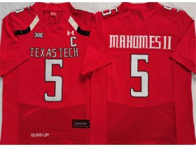 NCAA Texas Tech Red Raiders #5 Patrick Mahomes Red College Football Jersey