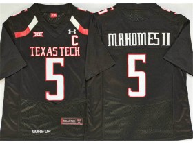NCAA Texas Tech Red Raiders #5 Patrick Mahomes Black College Football Jersey