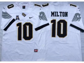 NCAA UCF Knights #10 McKenzie Milton White College Football Jersey