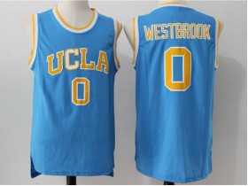 UCLA Bruins #0 Russell Westbrook Light Blue College Basketball Jersey