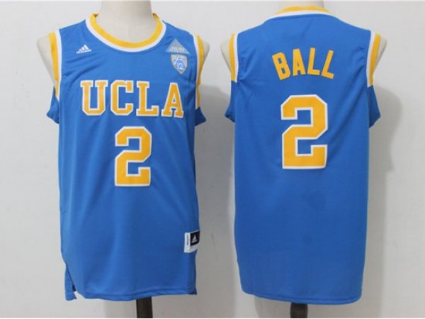 UCLA Bruins #2 Lonzo Ball Light Blue College Basketball Jersey