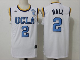 UCLA Bruins #2 Lonzo Ball White College Basketball Jersey