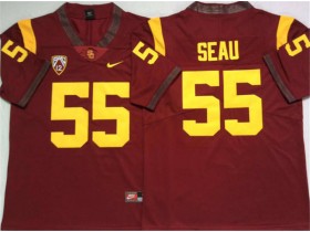 NCAA USC Trojans #55 Junior Seau Red College Football Jersey