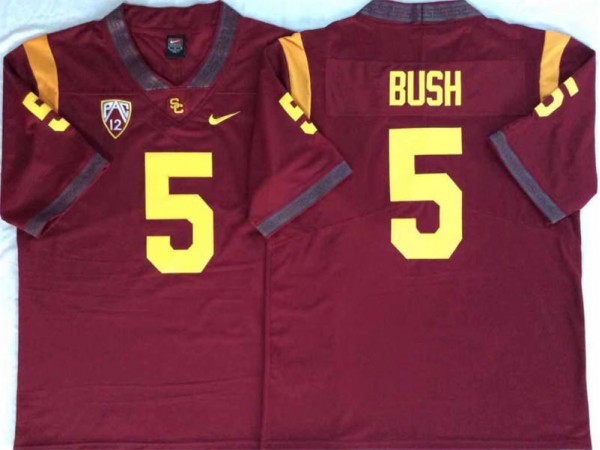 NCAA USC Trojans #5 Reggie Bush Red College Football Jersey