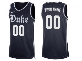 Custom NCAA Duke Blue Devils Navy College Basketball Jersey