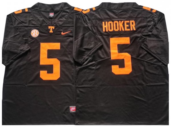 NCAA Tennessee Volunteers #5 Hendon Hooker Black College Football Jersey