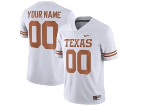 Custom NCAA Texas Longhorns White College Football Jersey