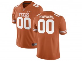 Custom NCAA Texas Longhorns Orange College Football Jersey