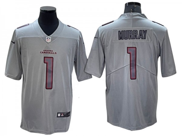 Arizona Cardinals #1 Kyler Murray Gray Atmosphere Jersey