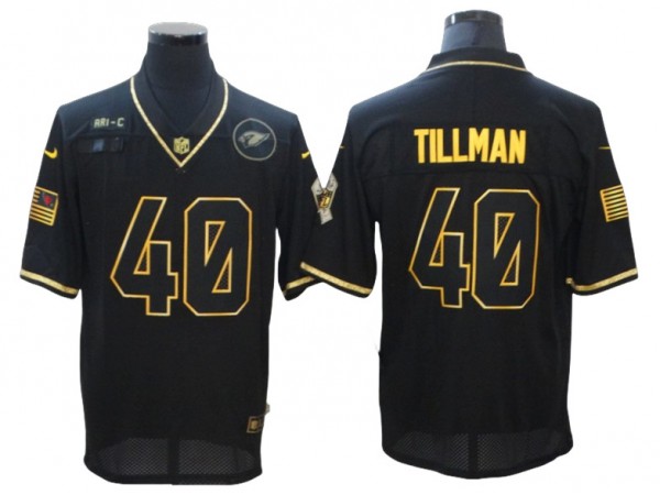 Arizona Cardinals #40 Patrick Tillman Black 2020 Salute To Service Limited Jersey