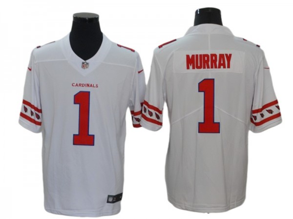  Arizona Cardinals #1 Kyler Murray White Team Logo Vapor Limited Jersey