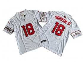 Arizona Cardinals #18 Marvin Harrison Jr White Vapor F.U.S.E. Limited Jersey