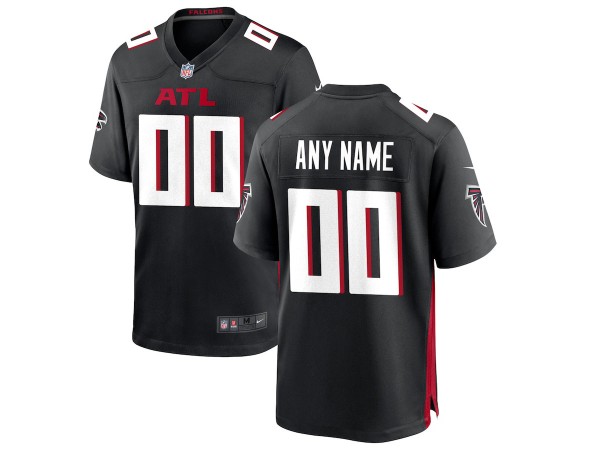 Custom Atlanta Falcons Black Vapor Jersey