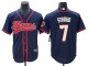 Atlanta Falcons #7 Bijan Robinson Baseball Jersey - Black/Red/White/Navy