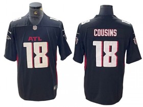 Atlanta Falcons #18 Kirk Cousins Black Vapor Limited Jersey