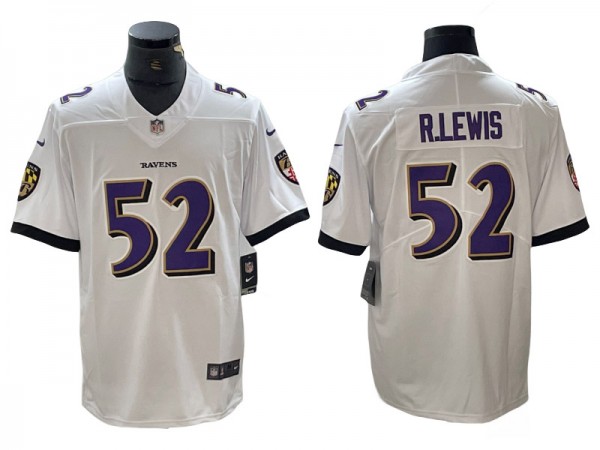 Baltimore Ravens #52 Ray Lewis White Vapor Limited Jersey