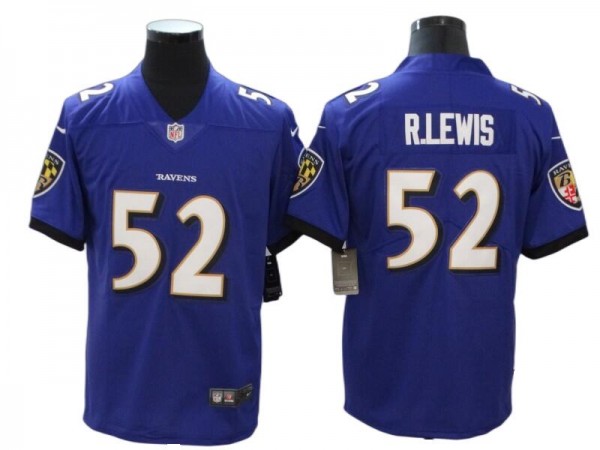 Baltimore Ravens #52 Ray Lewis Purple Vapor Limited Jersey