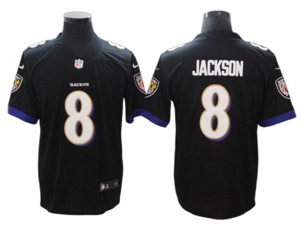 Baltimore Ravens #8 Lamar Jackson Black Vapor Limited Jersey