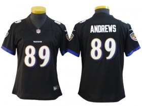 Women Baltimore Ravens #89 Mark Andrews Black Vapor Limited Jersey