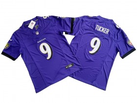 Baltimore Ravens #9 Justin Tucker Black Vapor F.U.S.E. Limited Jersey