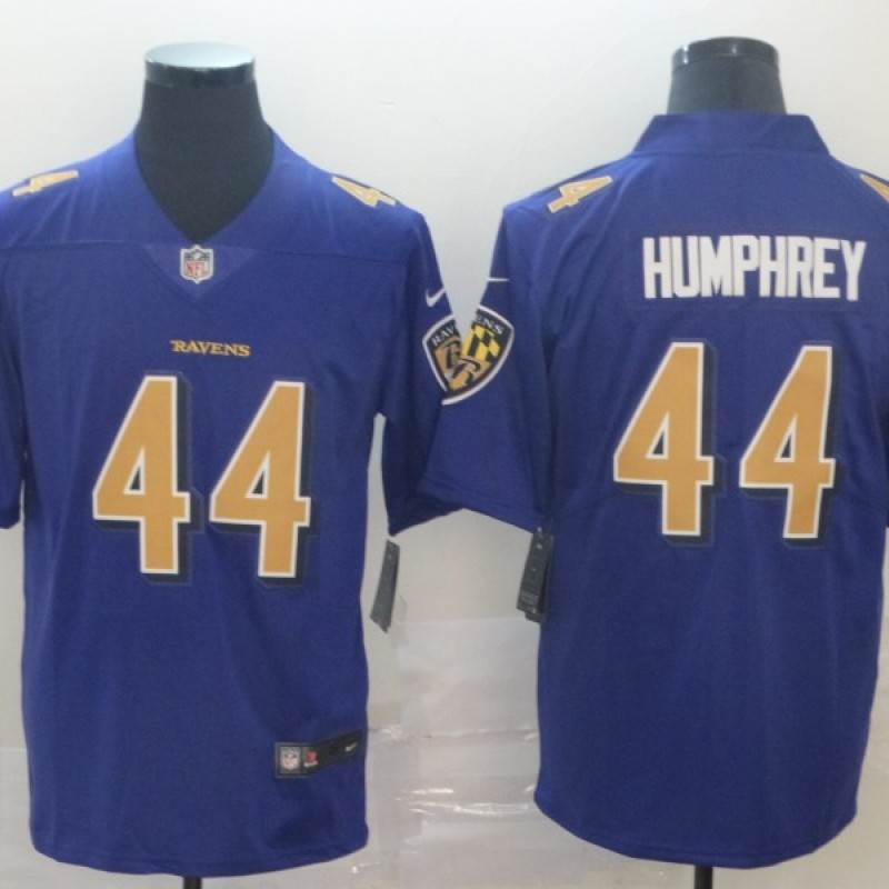 Baltimore Ravens #44 Marlon Humphrey Purple Color Rush Vapor Limited Jersey