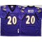 M&N Baltimore Ravens #20 Ed Reed Purple Legacy Jersey