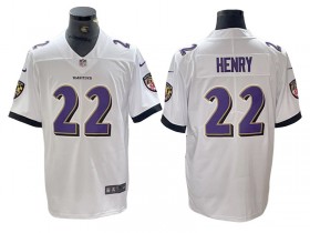 Baltimore Ravens #22 Derrick Henry White Vapor Limited Jersey