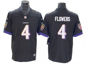 Baltimore Ravens #4 Zay Flowers Black Vapor Limited Jersey