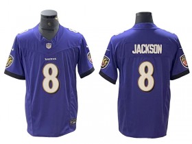 Baltimore Ravens #8 Lamar Jackson Purple Vapor F.U.S.E. Limited Jersey