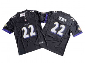 Baltimore Ravens #22 Derrick Henry Black Vapor F.U.S.E. Limited Jersey