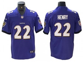 Baltimore Ravens #22 Derrick Henry Purple Vapor Limited Jersey