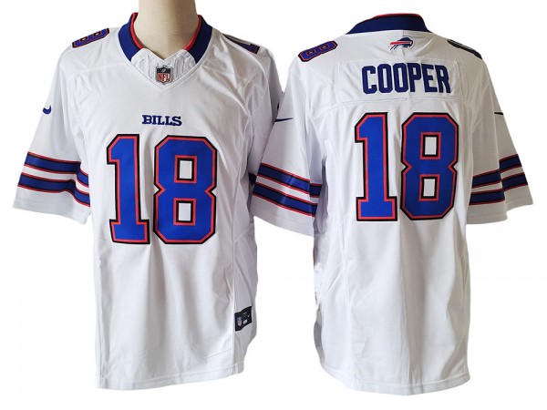 Buffalo Bills #18 Amari Cooper White Vapor F.U.S.E. Limited Jersey Buffalo Bills #18 Amari Cooper White Vapor F.U.S.E. Limited Jersey
